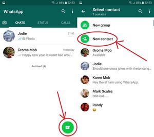 Can I add contacts manually to WhatsApp?