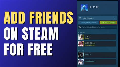 Can I add friends on Steam without buying games?