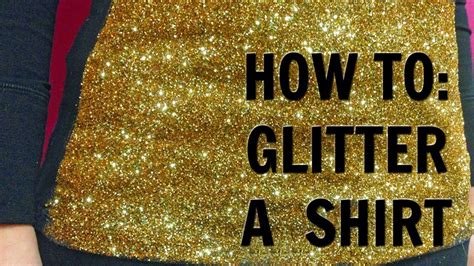 Can I add glitter to a shirt?