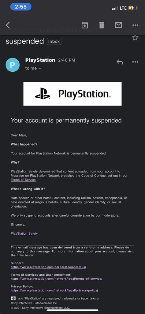 Can I appeal a PlayStation ban?