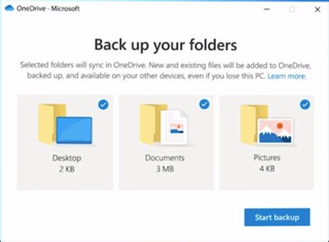 Can I backup everything on OneDrive?