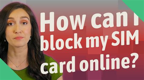 Can I block my SIM card online?