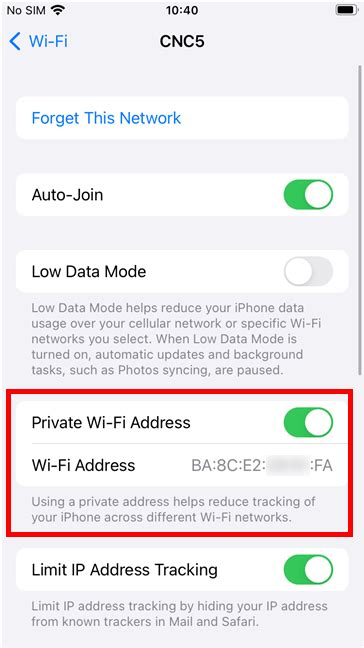 Can I change Wi-Fi address?