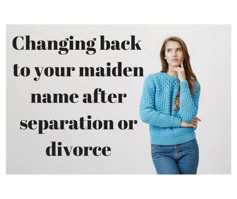 Can I change back to my maiden name without a divorce UK?