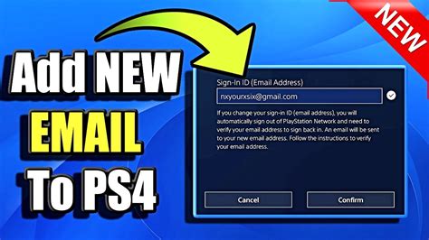 Can I change email for PSN?