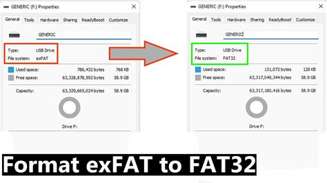 Can I change exFAT to FAT32?