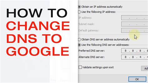 Can I change my DNS to Google?