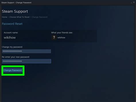 Can I change my Steam password?