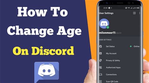 Can I change my age on Discord?