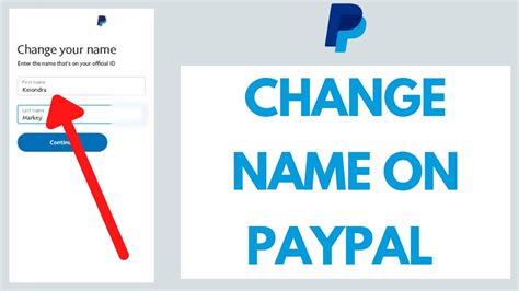 Can I change my name on PayPal?