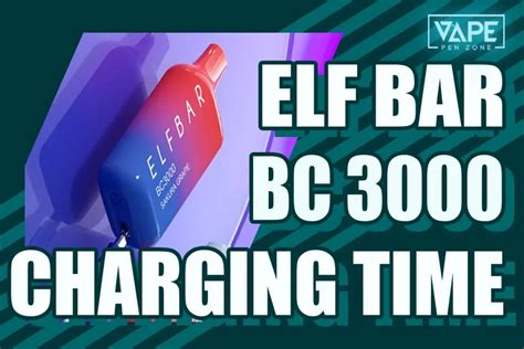 Can I charge my Elf Bar for 30 minutes?