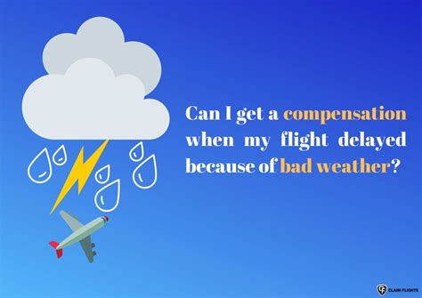 Can I claim flight compensation due to bad weather?