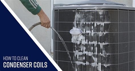 Can I clean my AC coils with a hose?