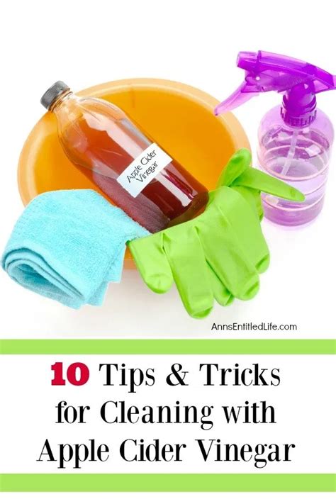 Can I clean with apple cider vinegar?