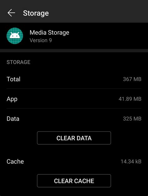 Can I clear media storage?