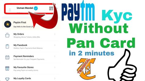 Can I complete Paytm KYC online without PAN card?