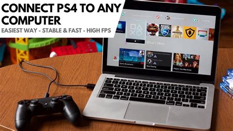 Can I connect my PS4 to my laptop with USB?
