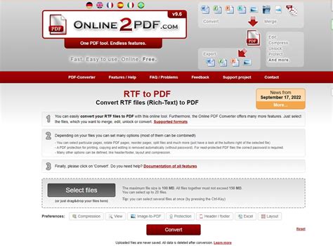 Can I convert RTF to PDF?