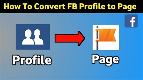 Can I convert my Facebook profile to a page 2023?