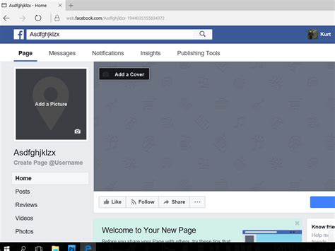 Can I create a Facebook page but not publish it?