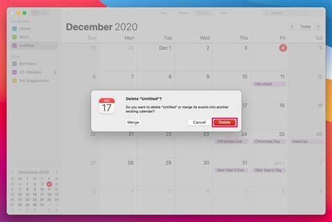 Can I delete Apple calendar?