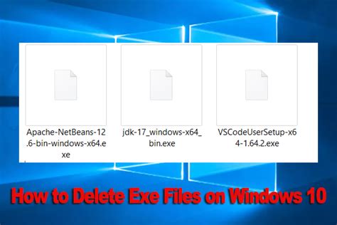 Can I delete EXE files?