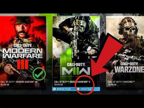 Can I delete MW2 to install MW3?