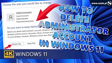 Can I delete a Microsoft administrator account?