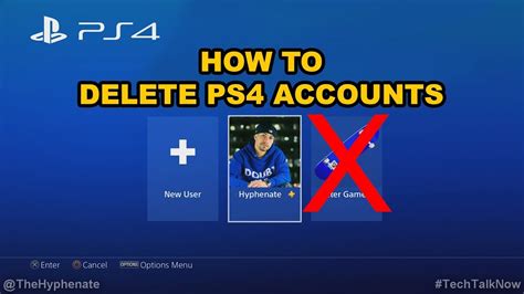 Can I delete a child account on PS4?