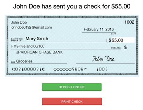 Can I deposit a picture of a check that was emailed to me?