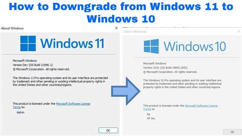 Can I downgrade Windows 11 to 10?