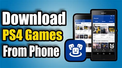 Can I download PS4 games from my phone?