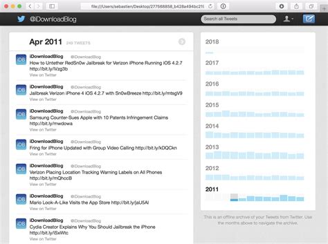Can I download my Twitter archive on my phone?