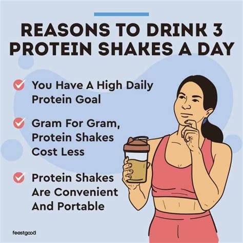 Can I drink 3 protein shakes a day?