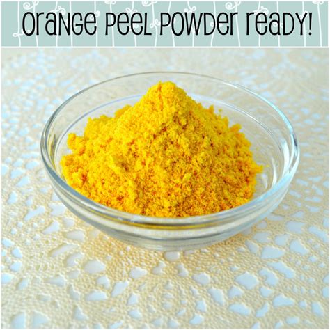 Can I drink orange peel powder?