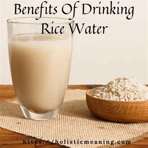 Can I drink rice water?