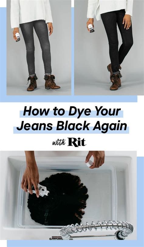 Can I dye my jeans black again?
