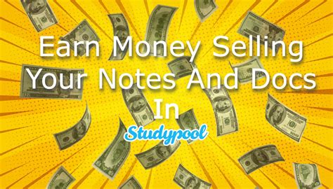 Can I earn money by selling notes?