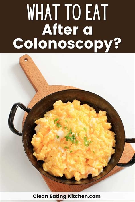 Can I eat eggs after colonoscopy?