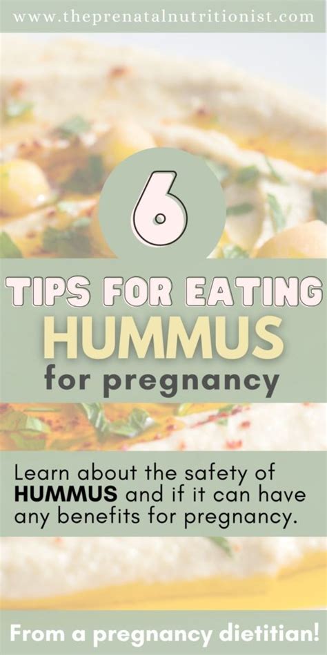 Can I eat hummus while pregnant?