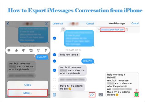 Can I export an entire iMessage conversation?
