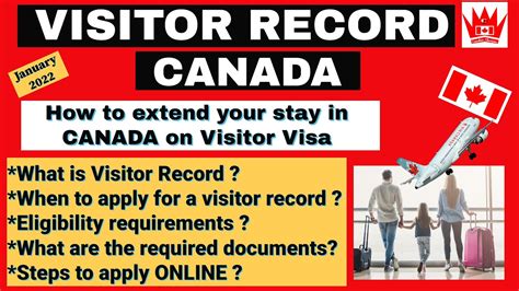 Can I extend my visitor visa in Canada?