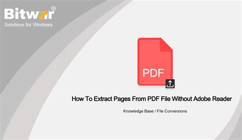 Can I extract pages from a PDF without Adobe?