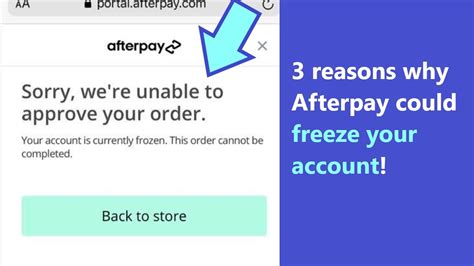 Can I freeze my Afterpay?