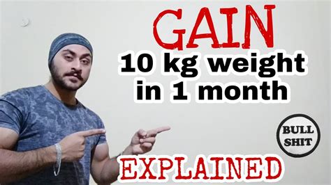 Can I gain 4 kg in a month?