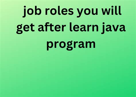 Can I get job after learning Java?