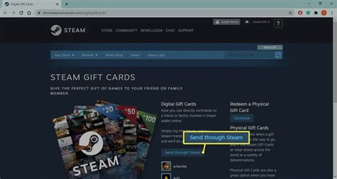 Can I give Steam funds to a friend?