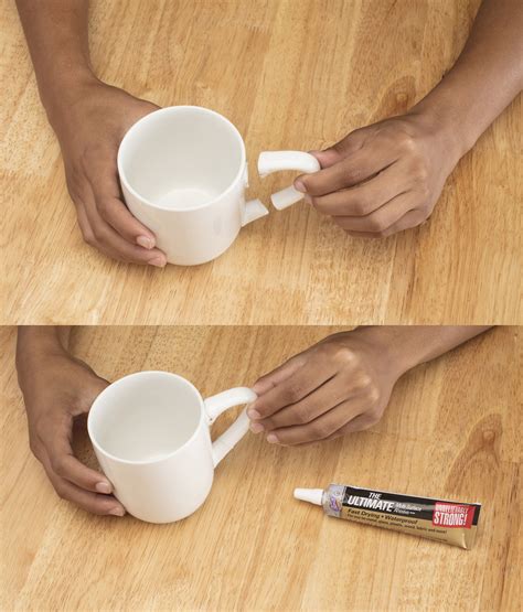 Can I glue a mug handle back on?