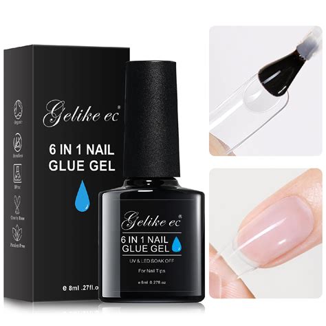 Can I glue nails with gel polish?