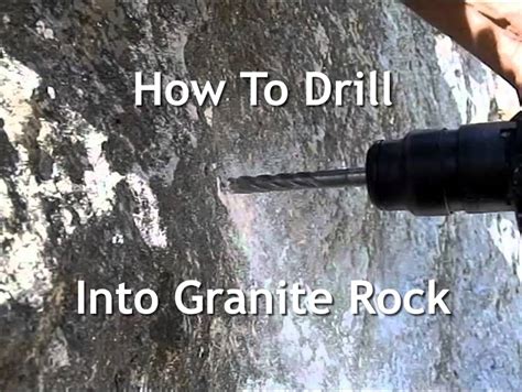 Can I hammer drill granite?